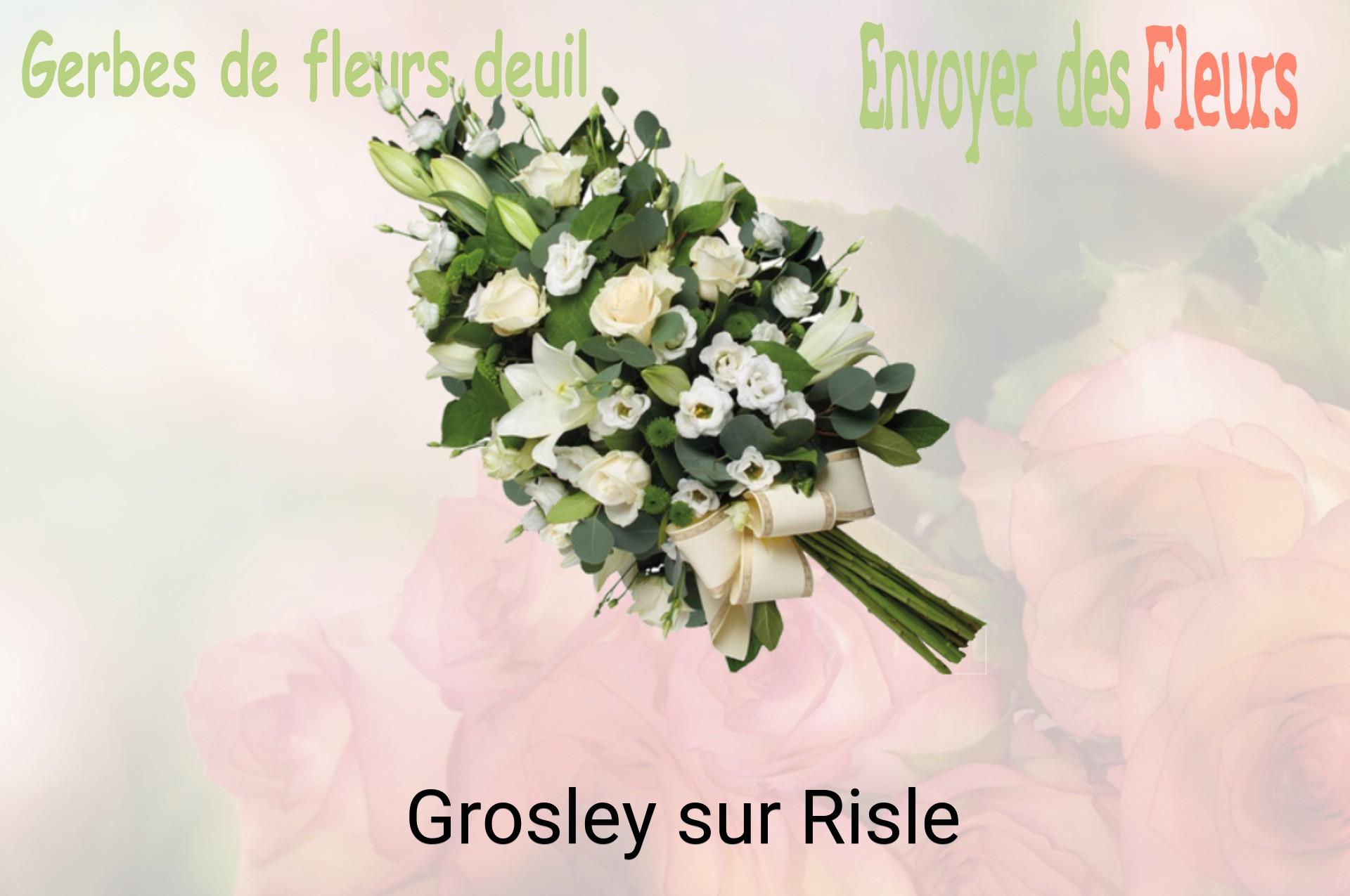 Gerbe de fleurs de deuil livrée à Grosley-sur-Risle